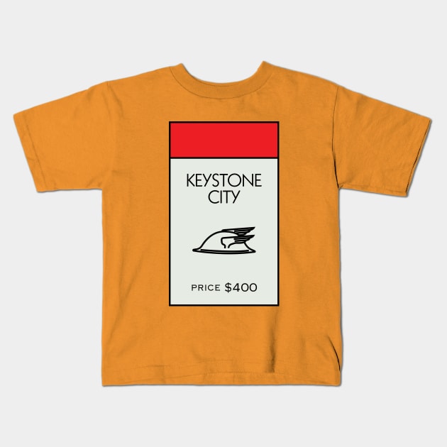 Keystone City Property Card Kids T-Shirt by huckblade